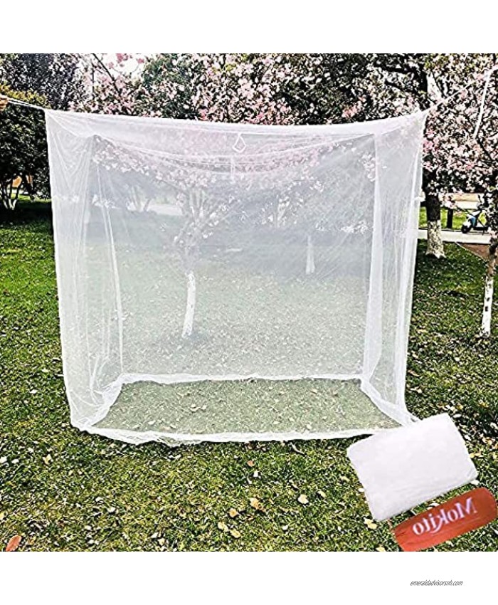Camp Mosquito Net Ultra Large Mosquito Net Camping Tent for Camping Finest Holes Mesh 20 Square Netting Curtain for Bunk Bed Camping Bedding Patio Easy Installation Storage Bag 200200180cm