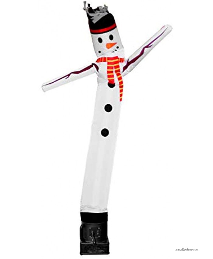 LookOurWay Snowman 6ft Tall Air Dancers Inflatable Tube Complete Set with 1 4 HP Sky Dancer Blower