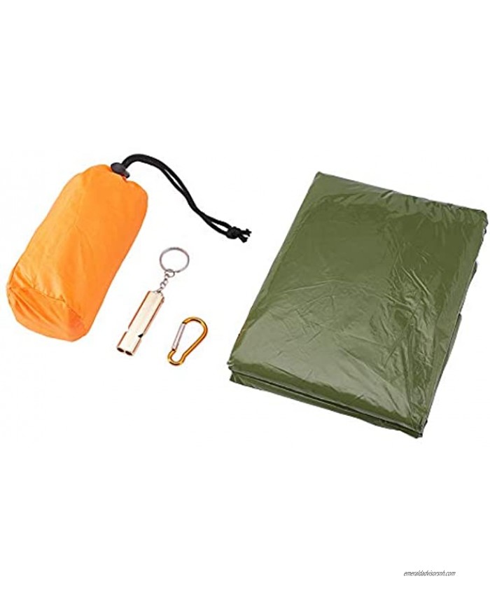 XhuangTech Emergency Tent 2 Person Tube Tent Survival Shelter with Paracord Ultralight Survival Tent Emergency Shelter Use as Survival Gear Space Blanket for Camping Hiking Kayaking