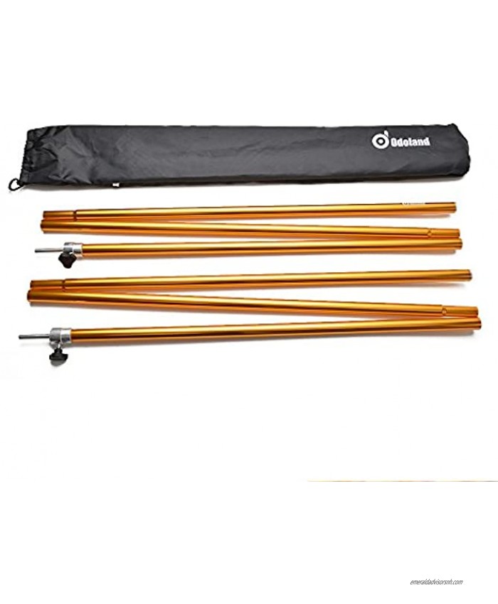 Adjustable Tarp Poles Telescoping Aluminum Tarp and Tent Poles Collapsible Lightweight Poles for Camping Backpacking Hammocks Shelters and Awnings