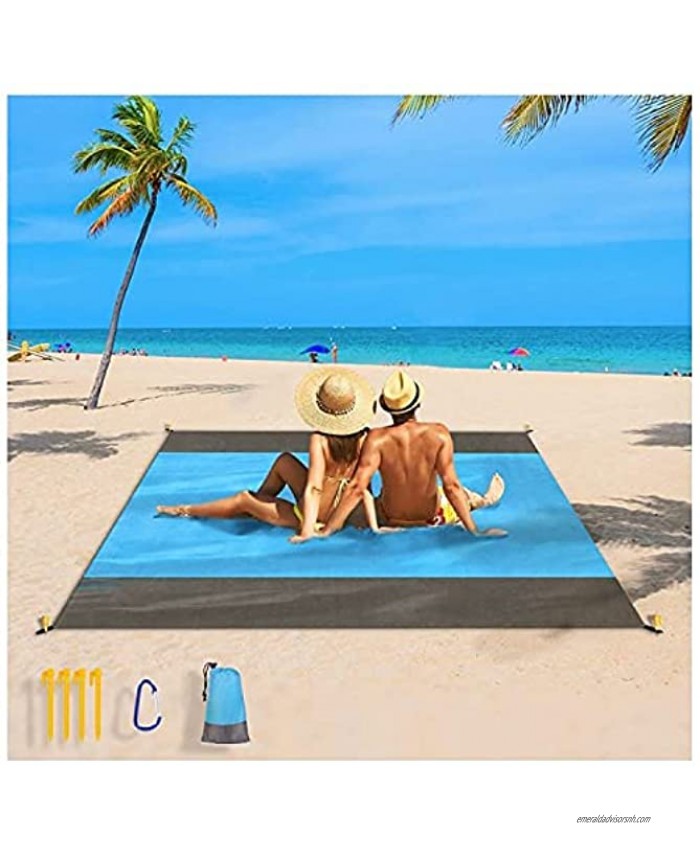 Alpha Beach Blanket Sandproof | Beach Mat Sand Free Waterproof Picnic Blanket |79x82 inches| Portable | Travel Blanket | Camping Mat and Picnic Mat | Beach Blankets Beach Blanket Waterproof Sandproof