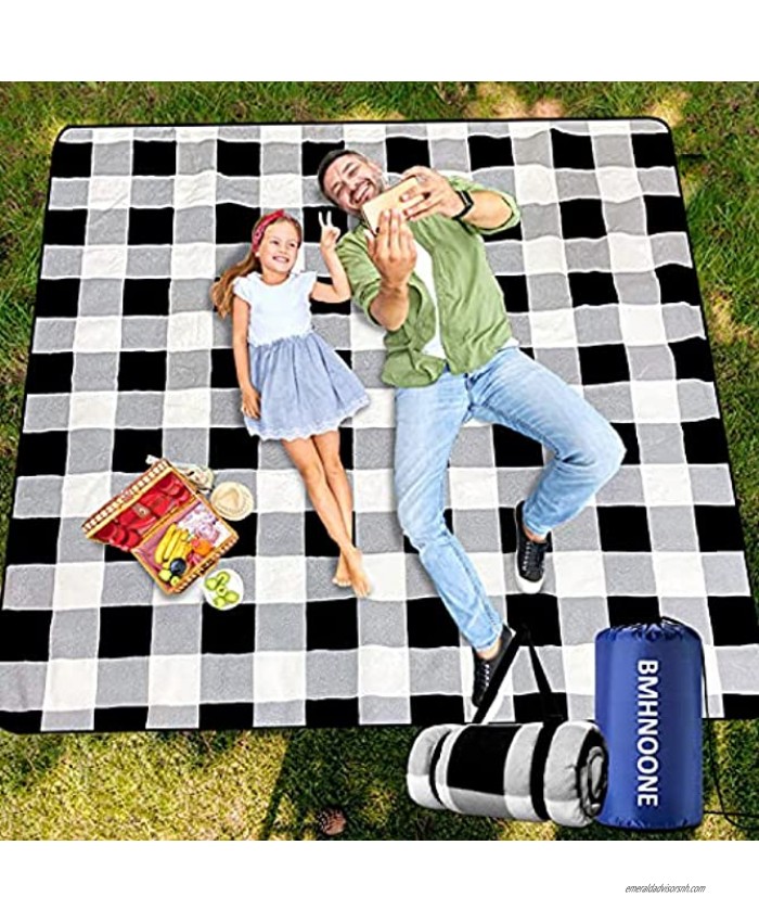 BMHNOONE Picnic Blanket,Picnic Blankets Waterproof Foldable with 3 Layers Material,Extra Large Picnic Blanket Picnic Mat Beach Blanket 80x80 for Camping Beach Park Hiking,Larger & Thicker……