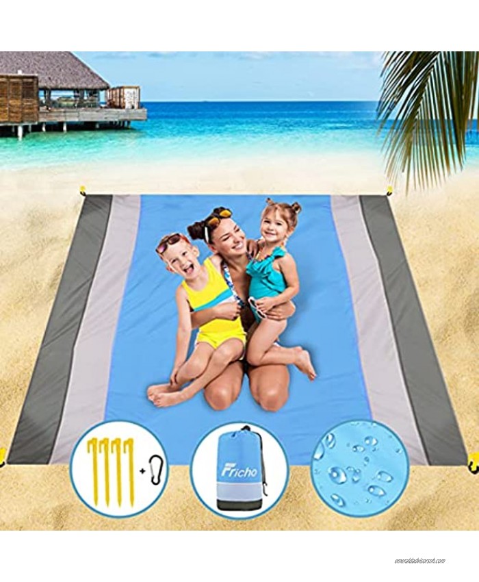Pocket Beach Blankets Picnic Blanket Waterproof Sandproof Oversized Women Gifts for Camping Beach Hiking Traveling Outdoor Vacation Must Have Picnic Accessories Beach Mat Foldable Extra Large