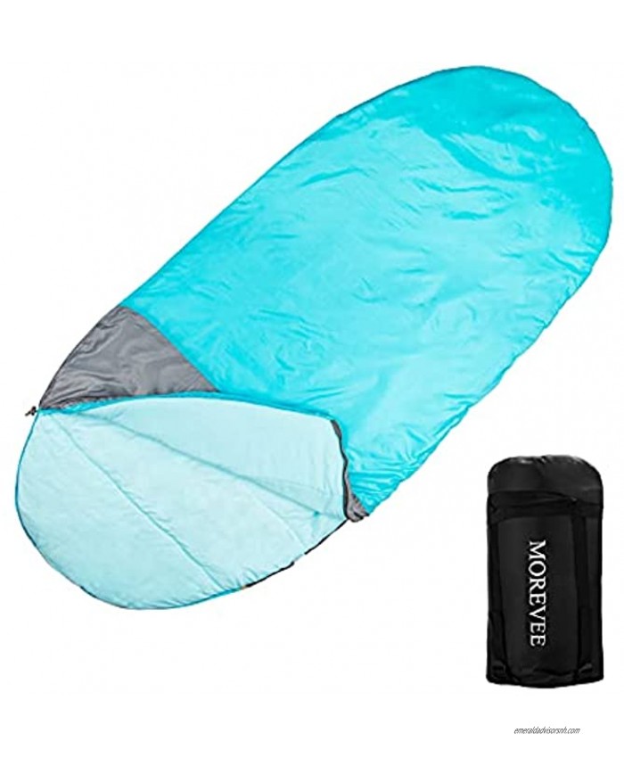 Camping Sleeping Bag MOREVEE Sleeping Bags for Adults & Kids 3 Seasons Warm & Cool Weather Waterproof Lightweight Backpacking Sleeping Bag for Outdoor,Hiking Camping