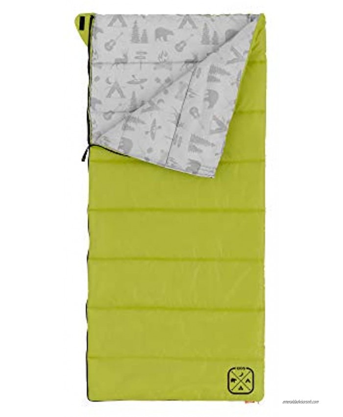 Core Youth Indoor Outdoor Sleeping Bag Great for Kids Boys Girls Ultralight and Compact Perfect for Backpacking Hiking Camping and Sleepovers