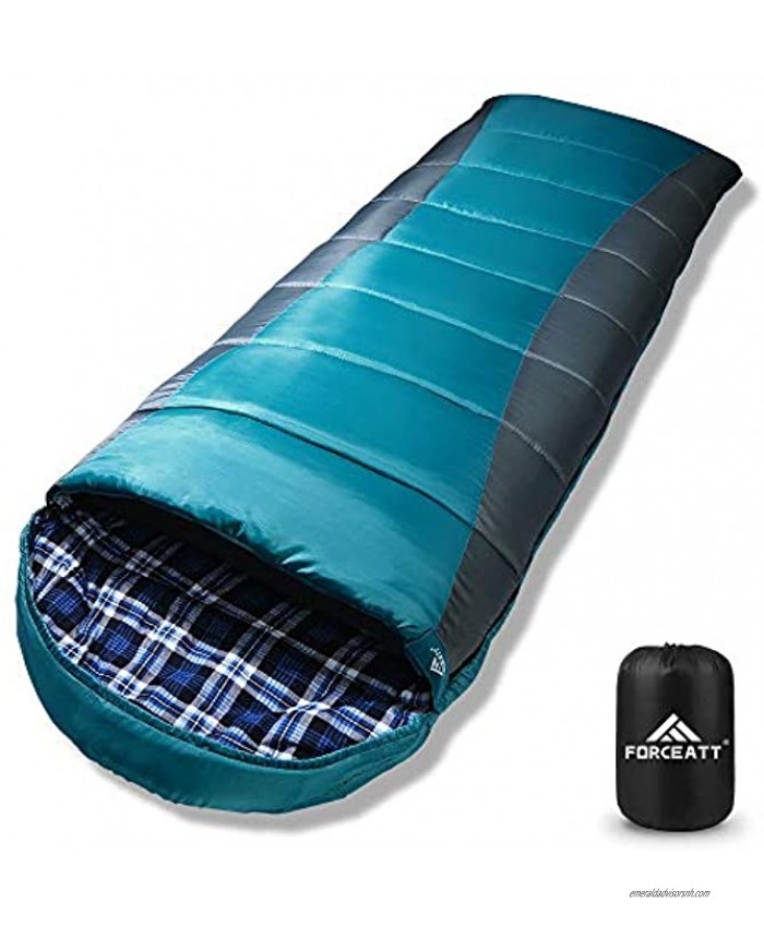 Forceatt Sleeping Bag 3-4 Seasons Lightweight and Portable Backpacking Sleeping Bag for Adult & Teens,-5℃-20℃ Sleeping Bag Great for Hiking Traveling Camping and Other Outdoors