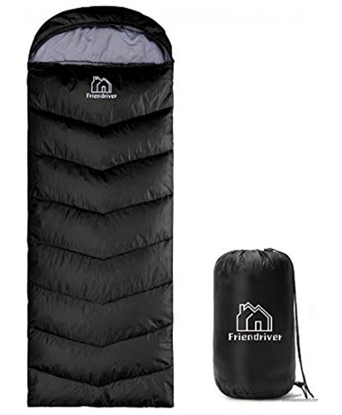 Friendriver XL Size Upgraded Version of Camping Sleeping Bag 4 Seasons Warm and Cool Lighter Weight Adults and Children Can Use Waterproof Camping Bag Travel and Outdoor Activities