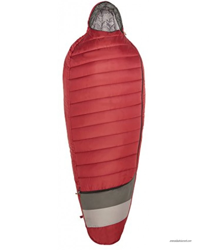 Kelty Women's Tuck 20 Degree Thermapro Ultra LH Sleeping Bag Garnet Red Smoke Regular