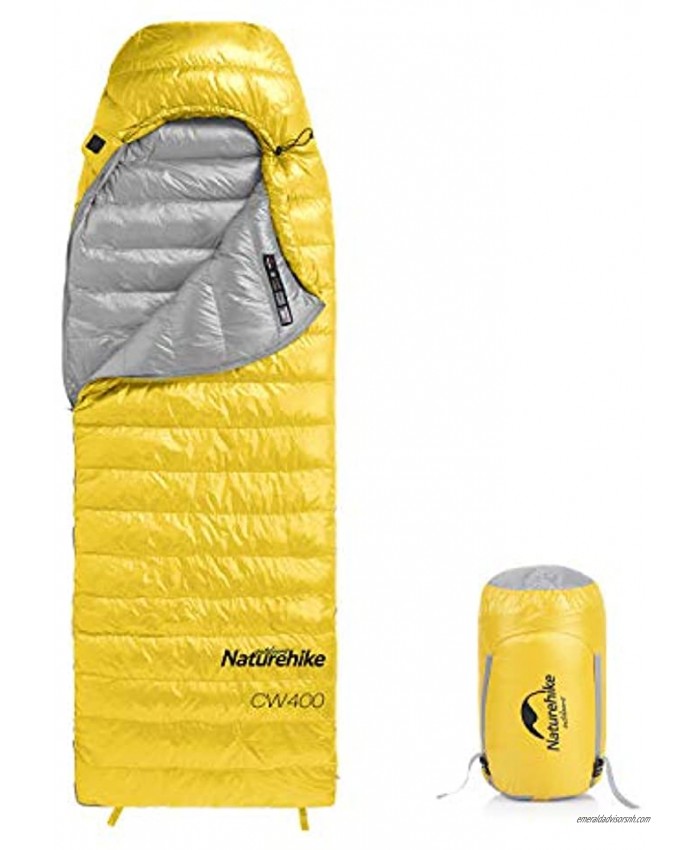 Naturehike Ultralight Goose Down Sleeping Bag Cold Weather 750 Fill Power 4 Season Waterproof Compact for Adults & Kids Camping Backpacking Hiking Traveling Outdoor with Compression Sack