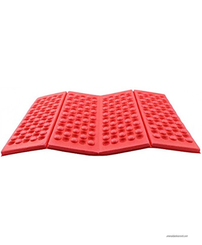 LQ Industrial Folding Mat Soft Waterproof Dual Camping Hiking Picnic Portable Cushion Lightweight Foldable Red XPE Seat Pad