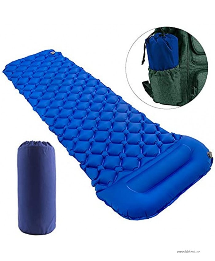 Star Smart Sleeping Pad for Camping Inflatable Backpacking Pad with Pillow Ultralight Durable Camping Mattress,Hiking Air Mat,Camp Sleep Pad for Hiking Traveling & Outdoor Activities