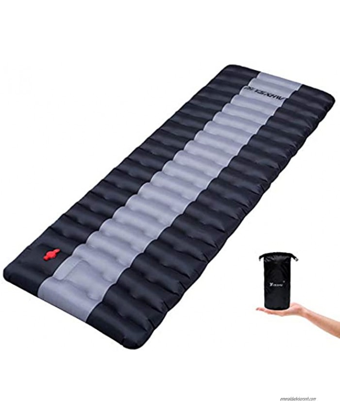 YSXHW Camping Sleeping Pad Waterproof Inflatable Sleeping Mat Inflating Camping Pads Lightweight 4.7 Inch Air Mattress with for Tent Hiking and Backpacking