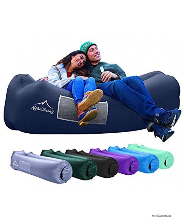 AlphaBeing Inflatable Lounger Best Air Lounger Sofa for Camping Hiking Ideal Inflatable Couch for Pool and Festivals Perfect Inflatable Beach Chair for Adults