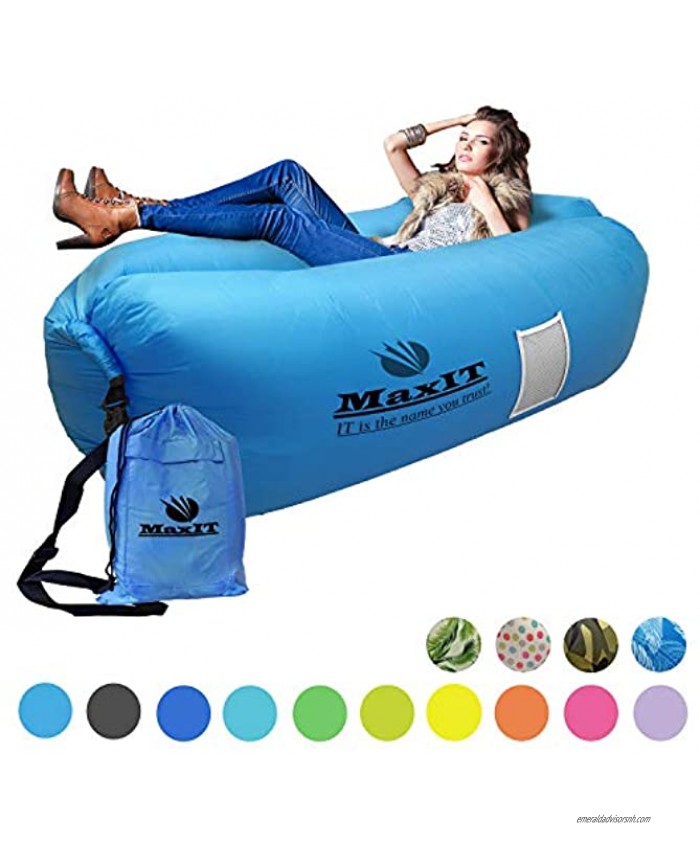 MAXIT Inflatable Hammock Sofa | Pool Floating Air Lounger Bed for Adults or Kids Perfect for Tanning or Relaxing in The Sun | Easy to Inflate and Puncture Resistant