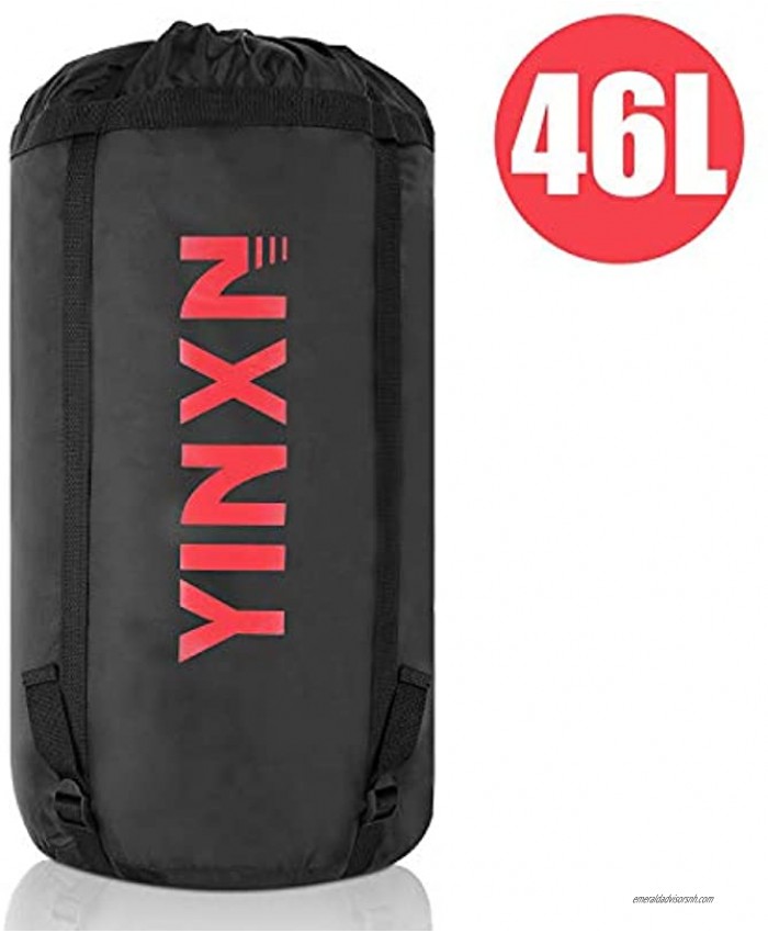 YINXN Compression Stuff Sack 24L 46L Lightweight Sleeping Bags Storage Stuff Sack Organizer Waterproof Camping Hiking Backpacking Bag for Travel