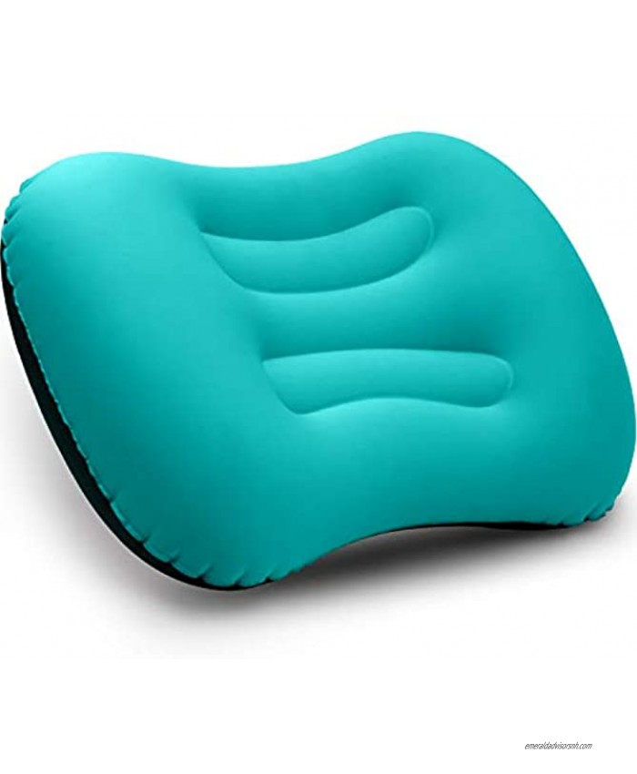 Betus Inflatable Camping Travel Pillow Compressible Compact Comfortable Ergonomic Ultralight Travel Pillow for Neck & Lumbar Support for Trips Backpacking and Camping Orange