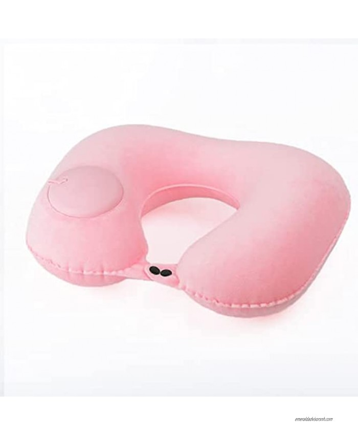 BlueoceanQ Push-Type Inflatable U-Shaped Pillow Air Pillow core Office Pillow Outdoor Portable Neck Protector