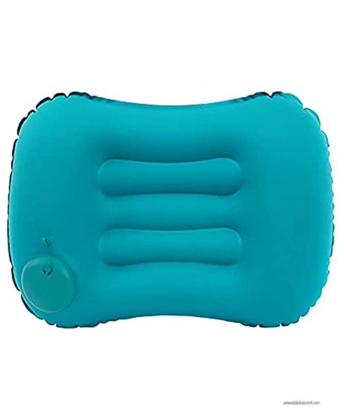 Hand Press Pillows Camping Ultralight Inflatable Compressible Travel Soft Pillows Comfortable Ergonomic for Neck & Lumbar Support Outdoor Camp Hiking Sleep