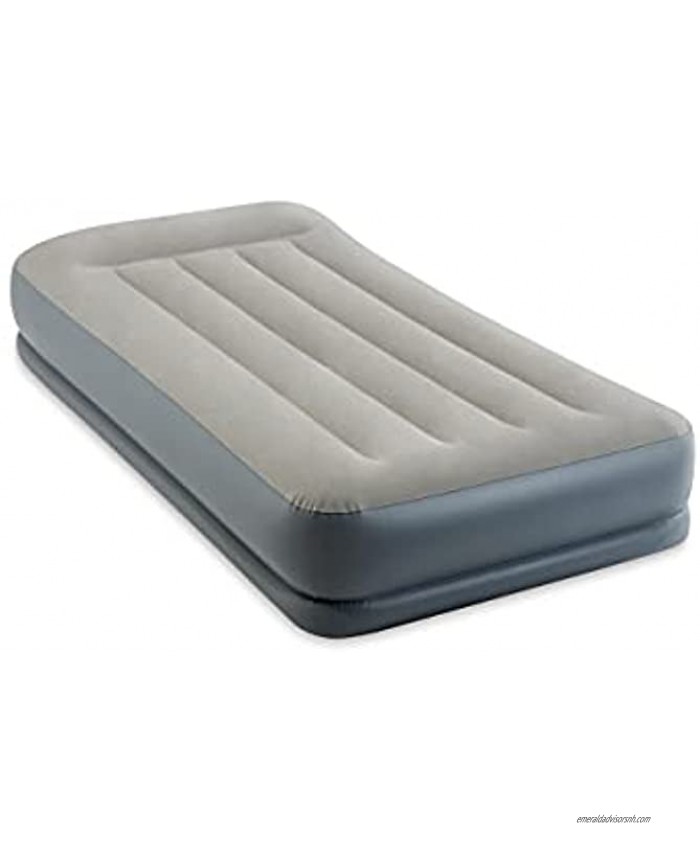 12in Twin Dura-Beam Pillow Rest Mid-Rise Airbed with Internal Pump