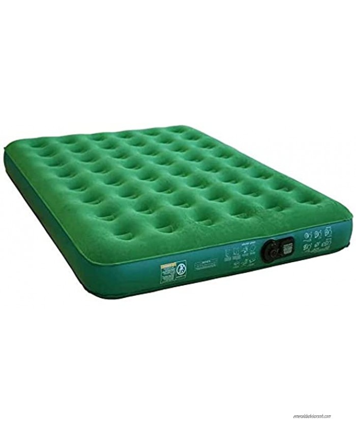 Simpli Comfy Queen Air Mattress Portable Blow Up Air Bed with Built-in Battery Pump