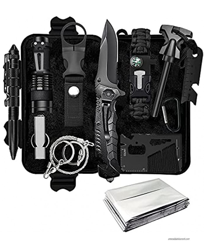 KEPEAK Survival Gear Professional Emergency Kit Outdoor Survival Kit for Camping Hiking Earthquake and Other Emergency