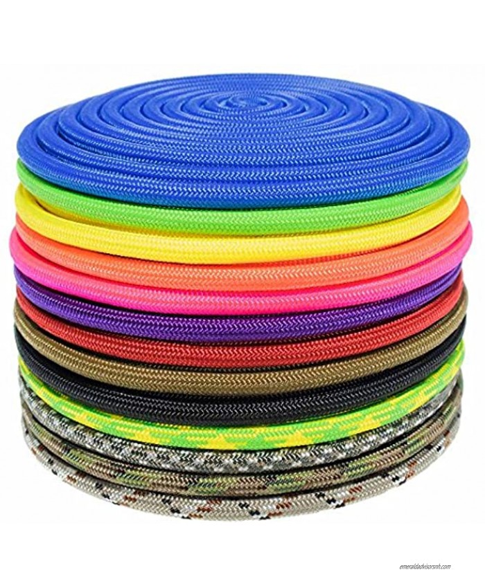 Nylon Accessory Cord 1 4 Inch 6 MM and 5 16 Inch 8 MM Paramax Nylon Cord All-Purpose Utility for Dog and Pet Collars Belts Gear Bundles Tie-Downs Horse Halters 50 Feet and 100 Feet