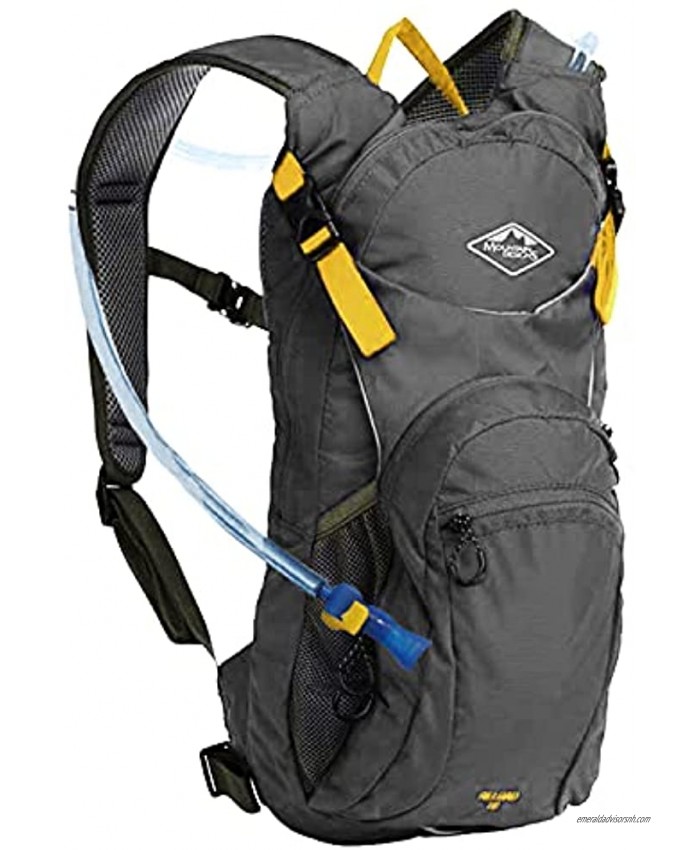 Hydration Backpack by Mountain Designs 10L Leakproof Hiking Backpack has Large Compartments and 3L Water Bladder Running Backpack and Cycling Backpack is a Camping Accessories Must.