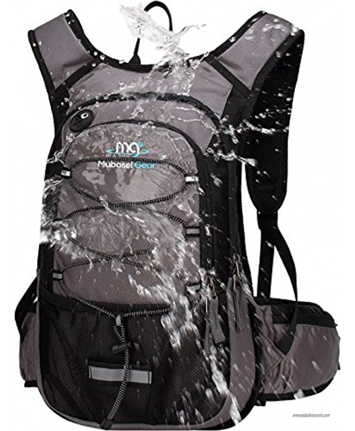 Mubasel Gear Insulated Hydration Backpack Pack with 2L BPA Free Bladder for Running Hiking Cycling Camping