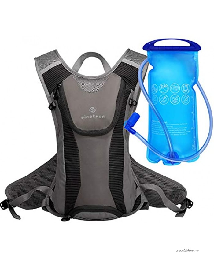 sinotron Insulated Hydration Backpack Pack with 2L Water Bladder Camelback Water Backpack for Hiking Running Cycling Camping Climbing