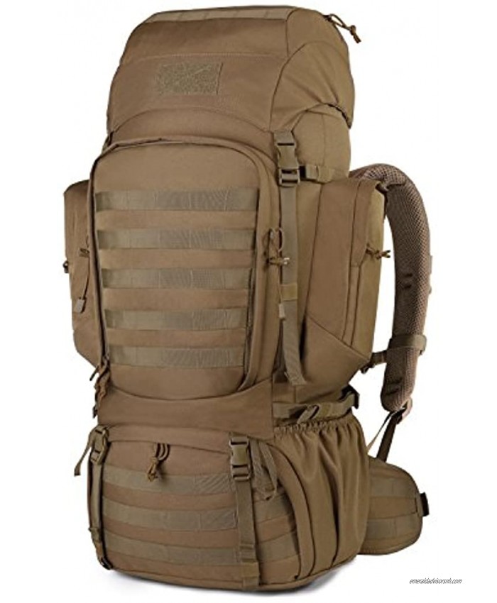Mardingtop 50L 55L 60L 75L Molle Hiking Internal Frame Backpacks with Rain Cover for Camping,Backpacking,Travelling
