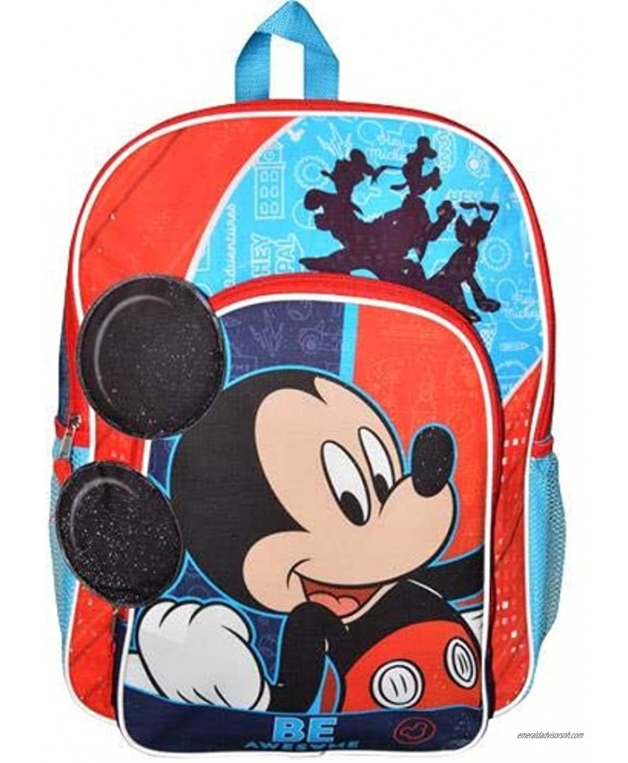 UPD Mickey Mouse 3D 16 Backpack with large Front Pocket with Big Character Patch Red One Size 30505