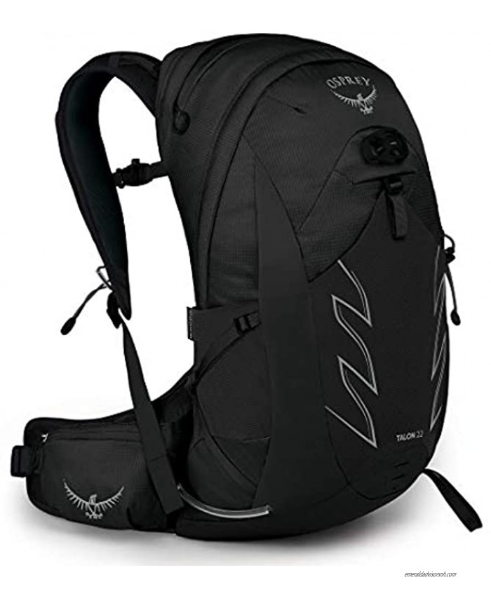 Osprey Men's Talon 22 Hiking Backpack Stealth Black Large X-Large