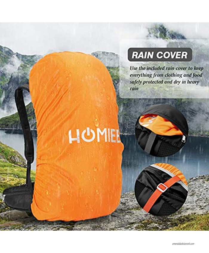 Rain Cover for 50L Hiking Backpack Travel Camping Backpack
